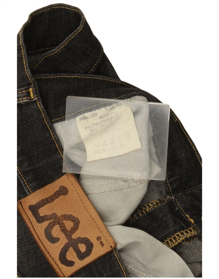 Jeans dritti Lee REED da uomo W32 L28 poliestere nero