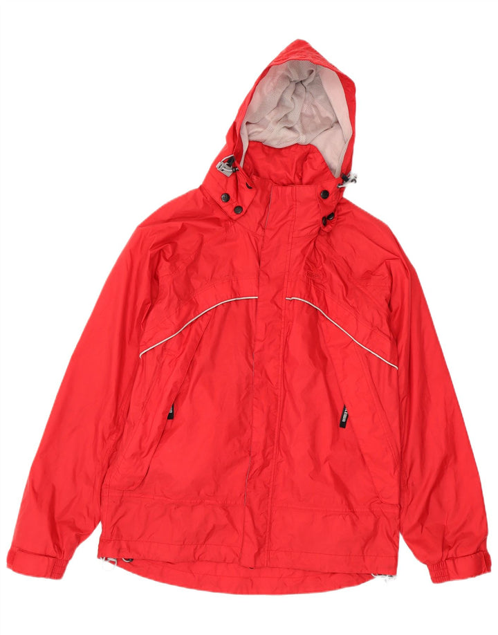 Giacca a vento con cappuccio da uomo SALEWA IT 46 Small Rosso Poliammide