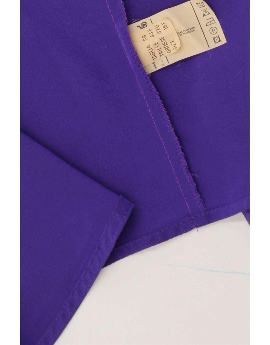 GVB Womens Short Sleeve Cardigan Top UK 16 Large  Purple Polyester Vintage GVB and Second-Hand GVB from Messina Hembry 