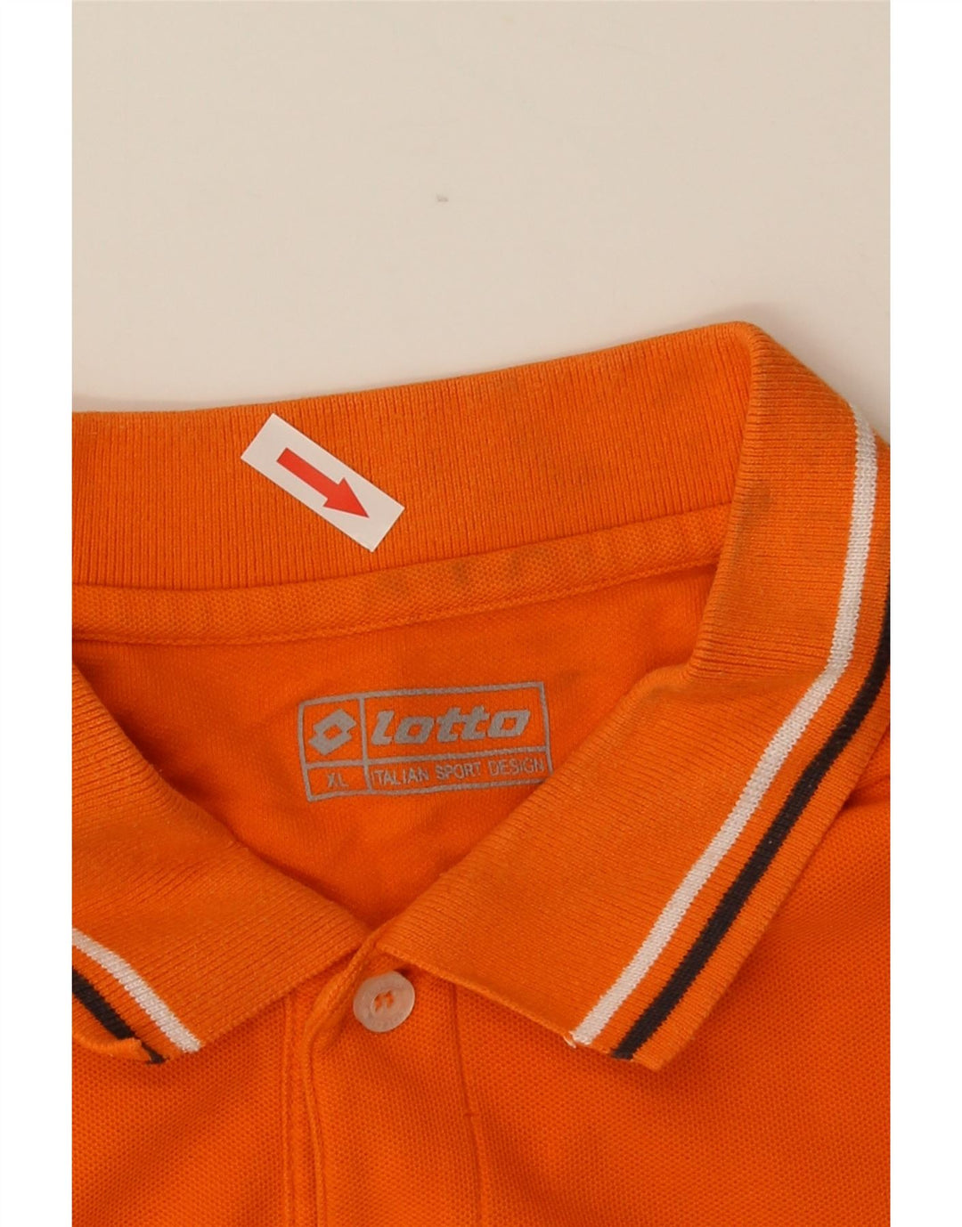 Polo da uomo Lotto XL in cotone arancione