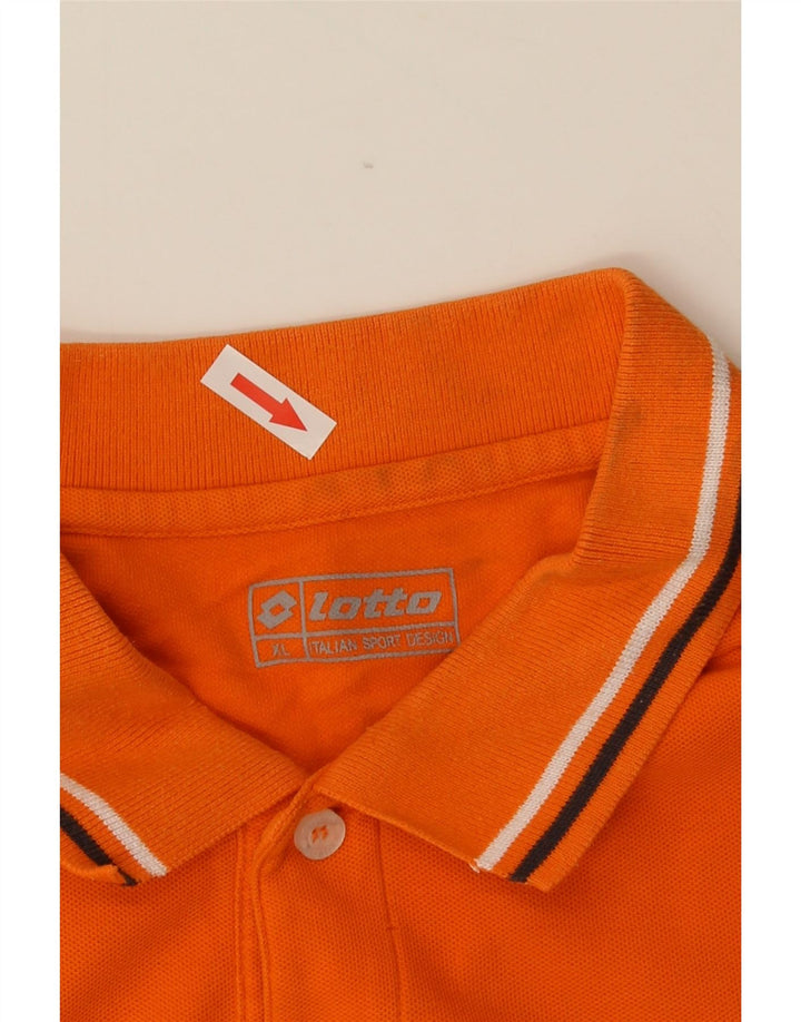 Polo da uomo Lotto XL in cotone arancione