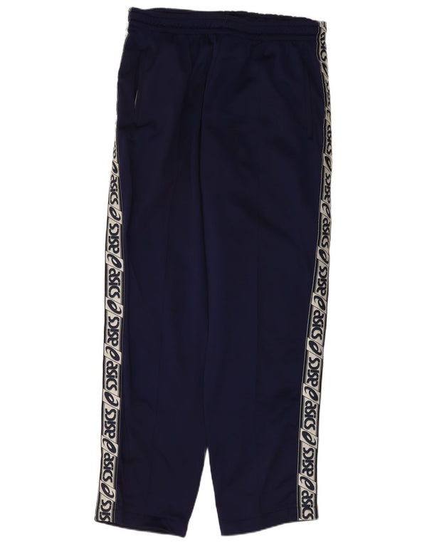 Pantaloni da tuta con grafica Asics da uomo, grandi, colore blu navy