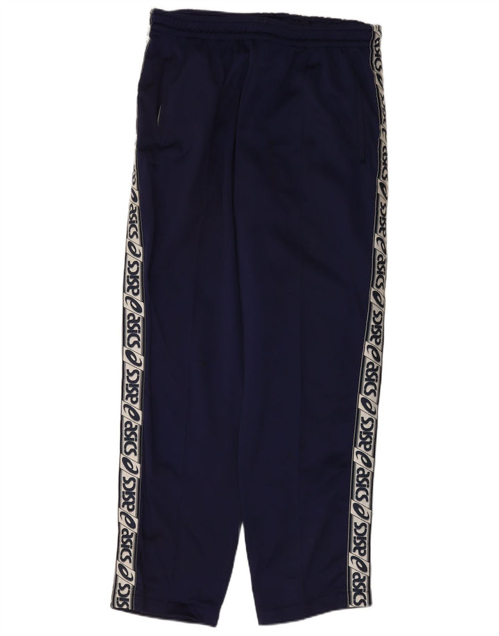 Pantaloni da tuta con grafica Asics da uomo, grandi, colore blu navy