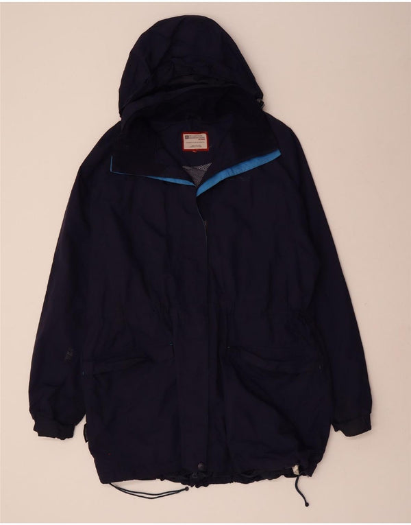 MOUNTAIN WAREHOUSE Impermeabile con cappuccio da donna UK 22 3XL Nylon blu navy