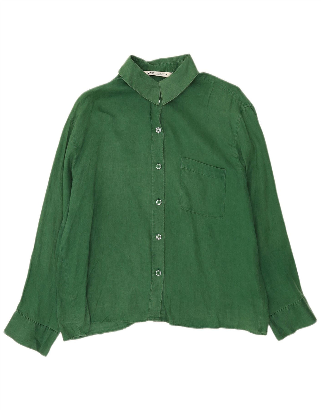 Camicia oversize da donna Zara UK 14 verde medio