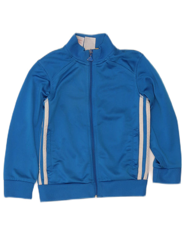 Giacca Top della tuta da ragazzo Adidas 5-6 anni in poliestere blu
