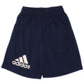 Pantaloncini sportivi Adidas Climalite Graphic da ragazzo 5-6 anni in poliestere blu navy