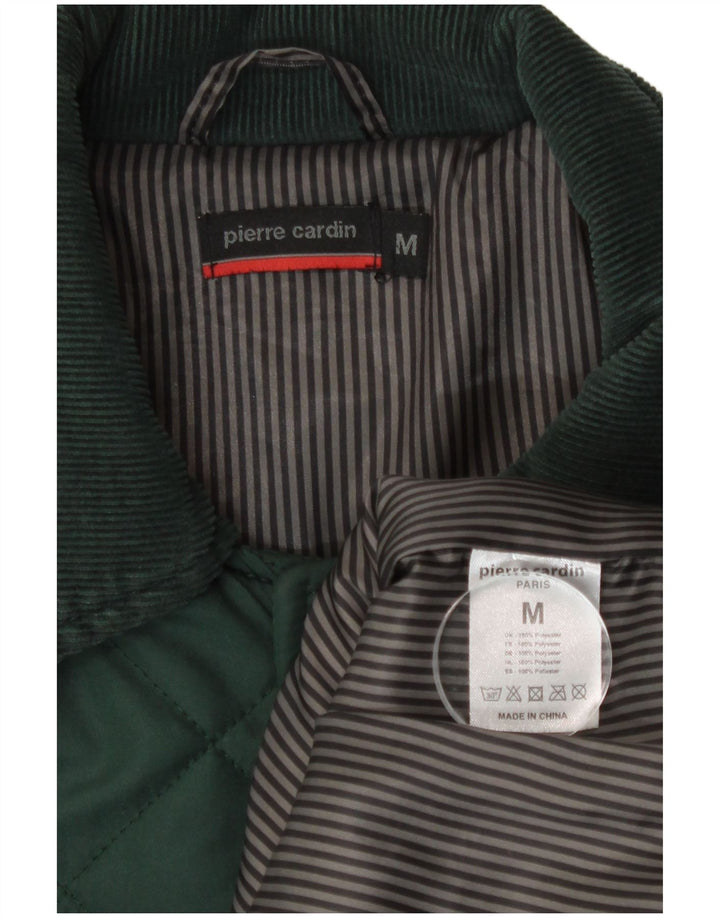 Giacca trapuntata da uomo Pierre Cardin UK 38 Poliestere verde medio