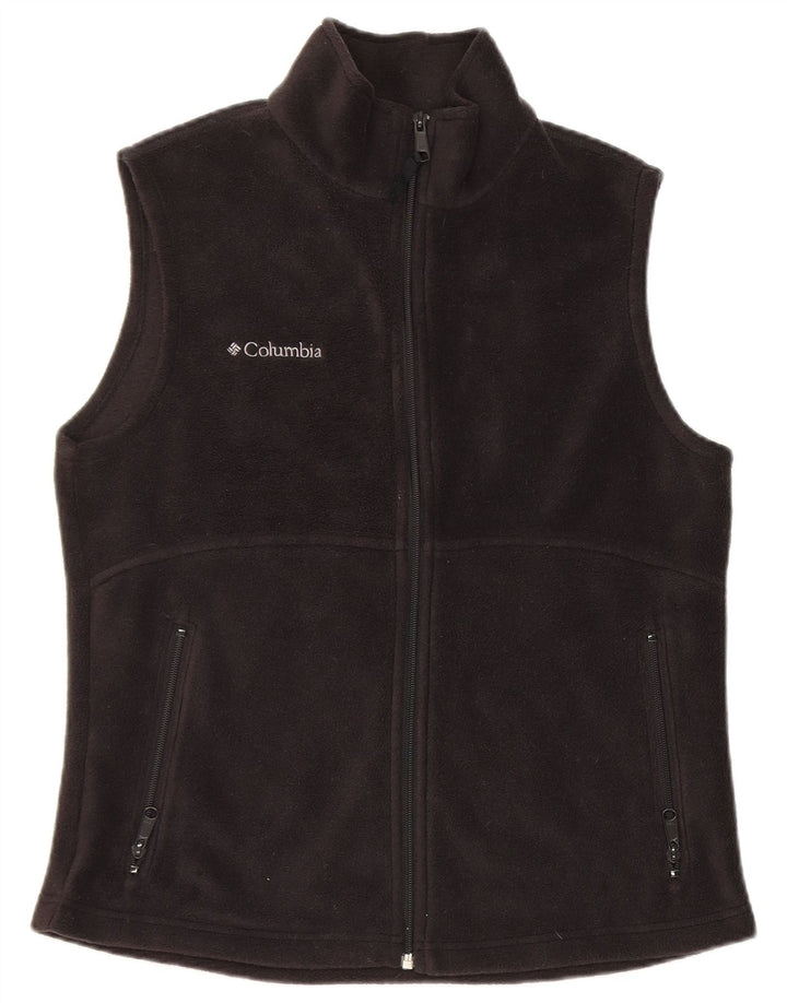 Gilet in pile da donna Columbia UK 12 medio nero poliestere