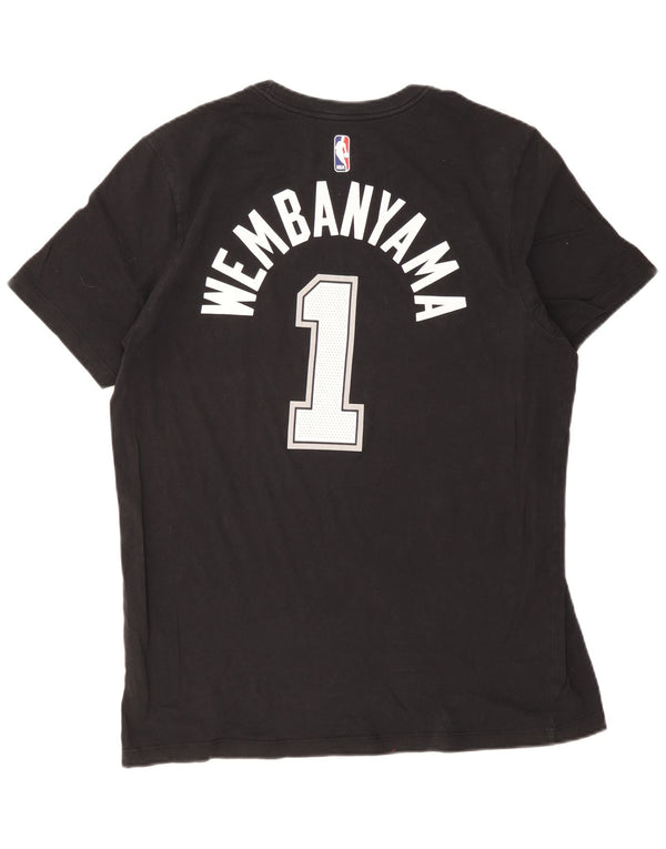 T-shirt grafica Nike da uomo San Antonio Spurs XL in cotone nero