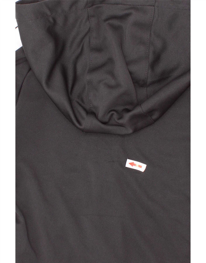 Felpa con cappuccio e zip Nike per ragazzi, 4-5 anni, piccola, in poliestere color block nero
