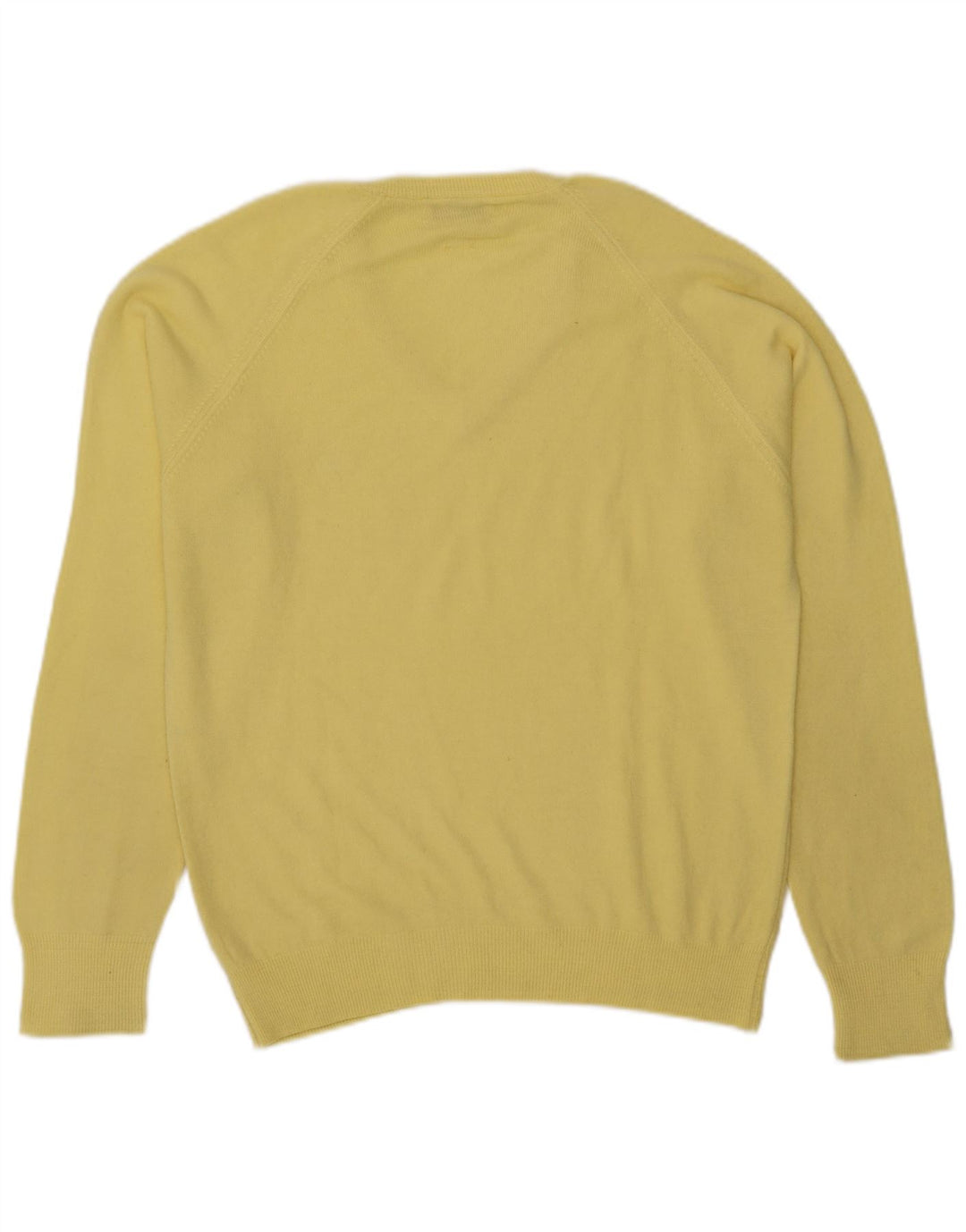 Maglione Kappa da uomo con scollo a V, giallo medio, in acrilico
