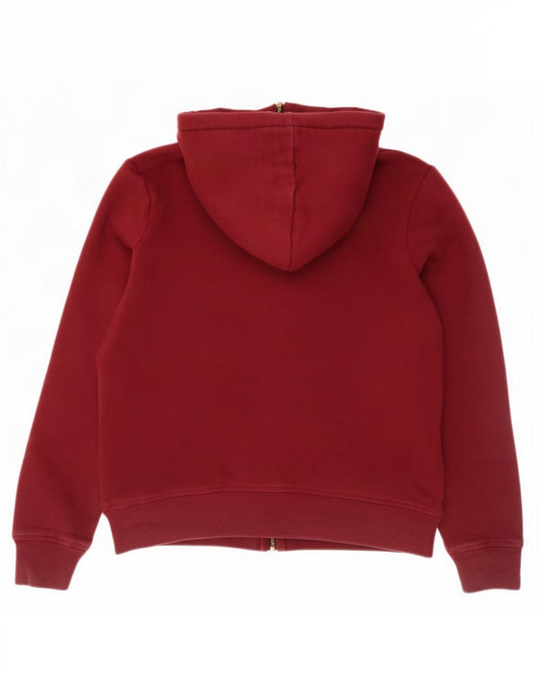 Felpa con cappuccio e zip grafica da donna Superdry UK 8 Small Maroon Cotton