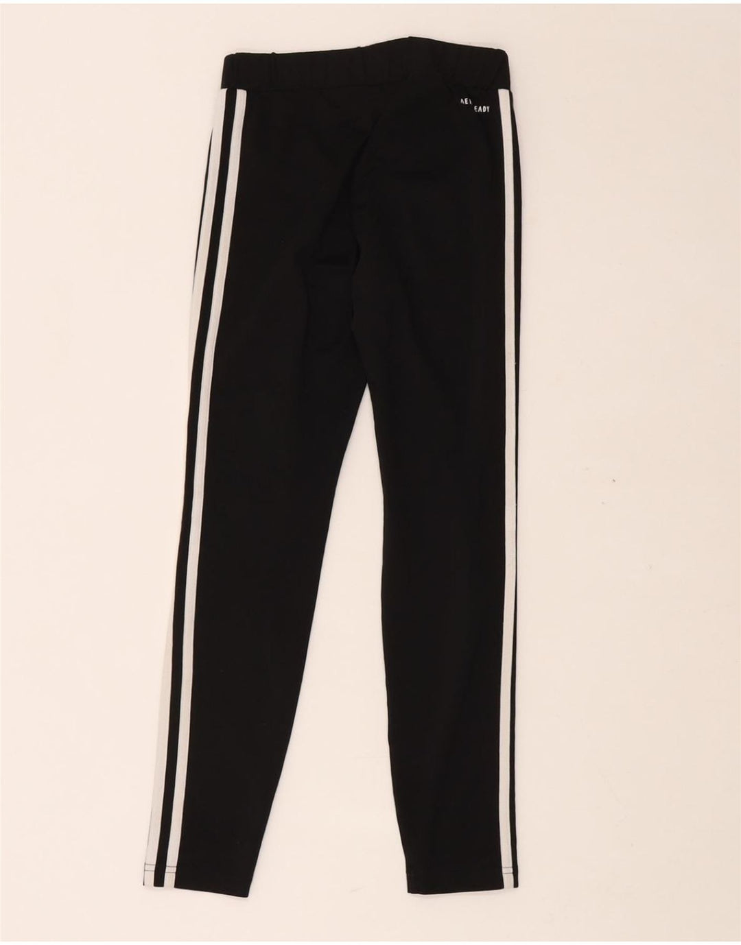 Leggings ADIDAS Aeroready per ragazze 11-12 anni in poliestere nero