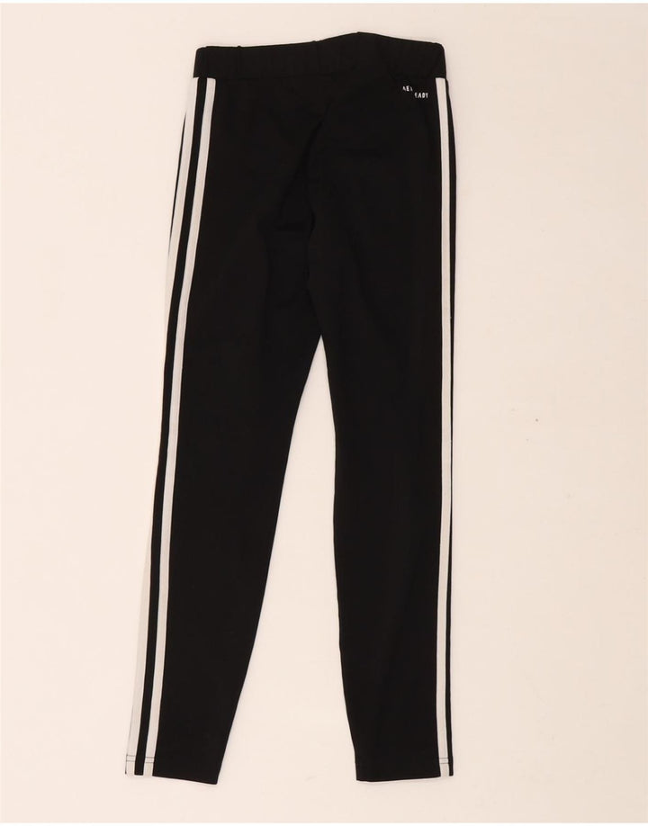 Leggings ADIDAS Aeroready per ragazze 11-12 anni in poliestere nero