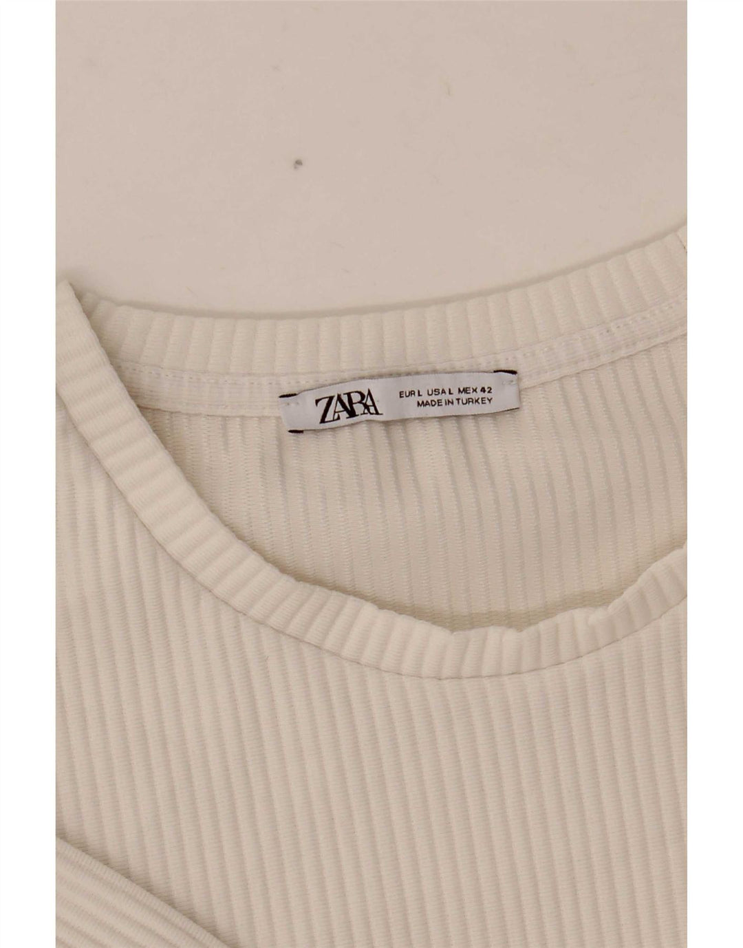 T-shirt Zara da uomo grande bianca