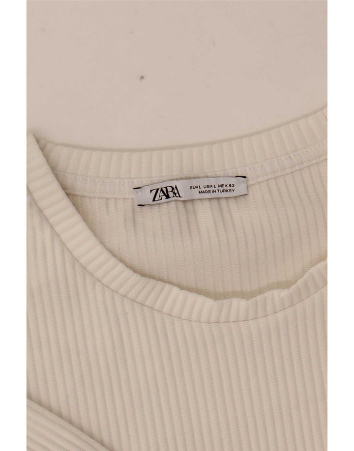 T-shirt Zara da uomo grande bianca
