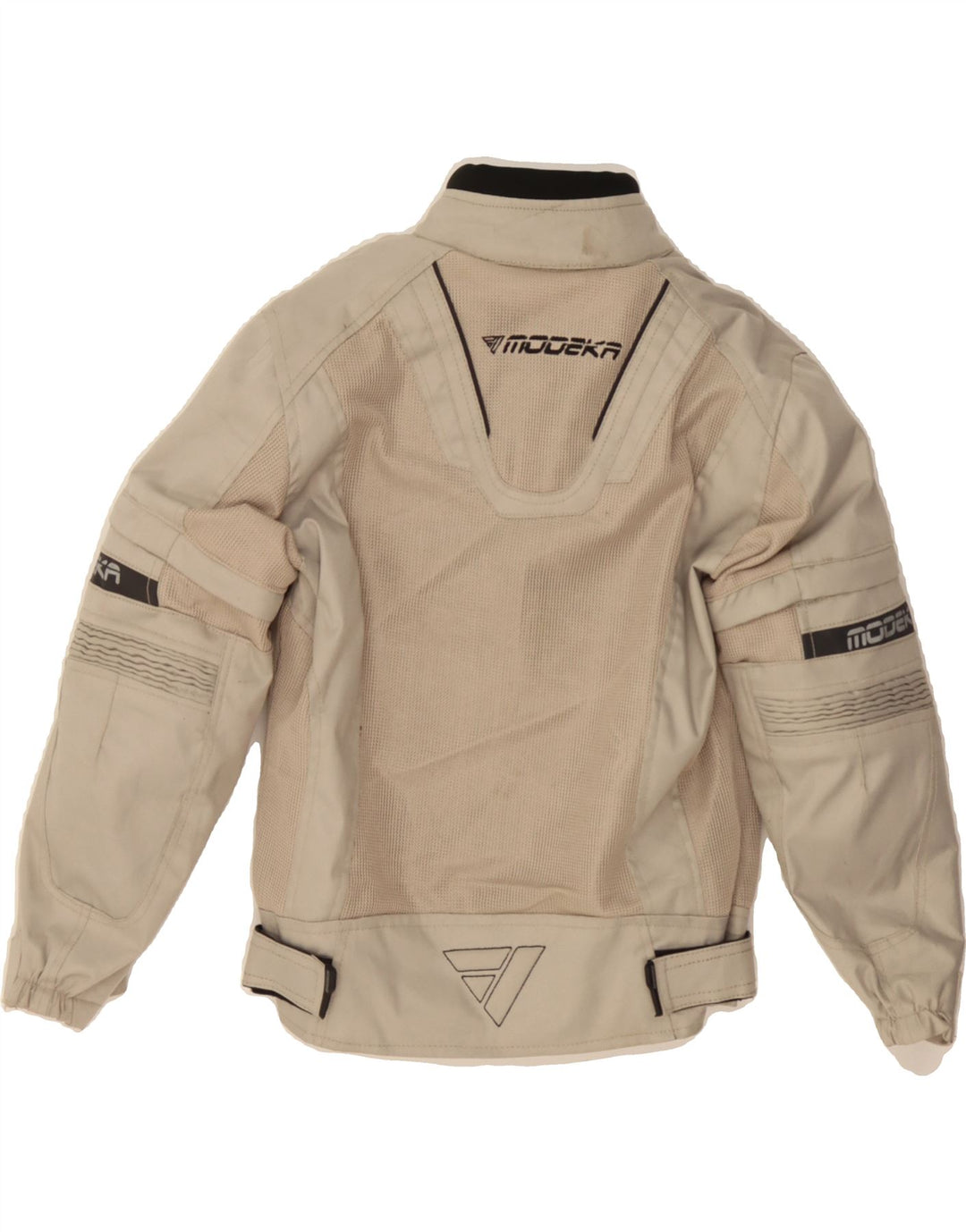 MODEKA Boys Motorcycle Racer Jacket 9-10 Years Beige Polyester Vintage Modeka and Second-Hand Modeka from Messina Hembry 