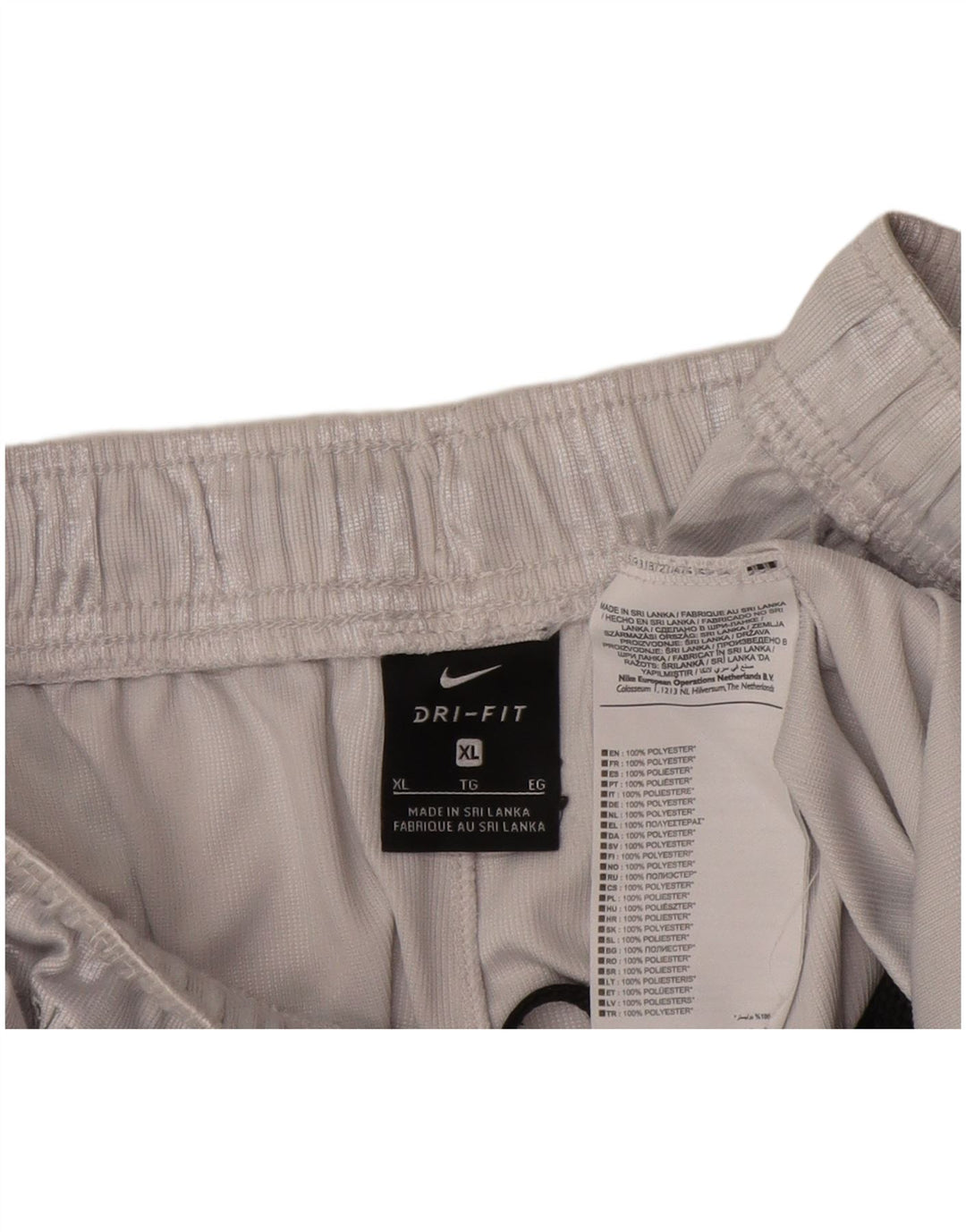 Pantaloncini sportivi Nike Dri Fit da uomo XL in poliestere a righe grigie