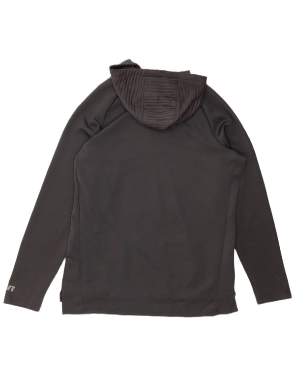 RUSSELL ATHLETIC Maglione con cappuccio Dri-Power da uomo grigio medio gessato