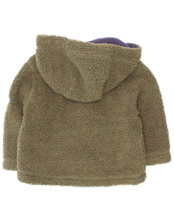 Joules Maglione con cappuccio in pile con zip e collo per neonato 9-12 mesi in poliestere verde