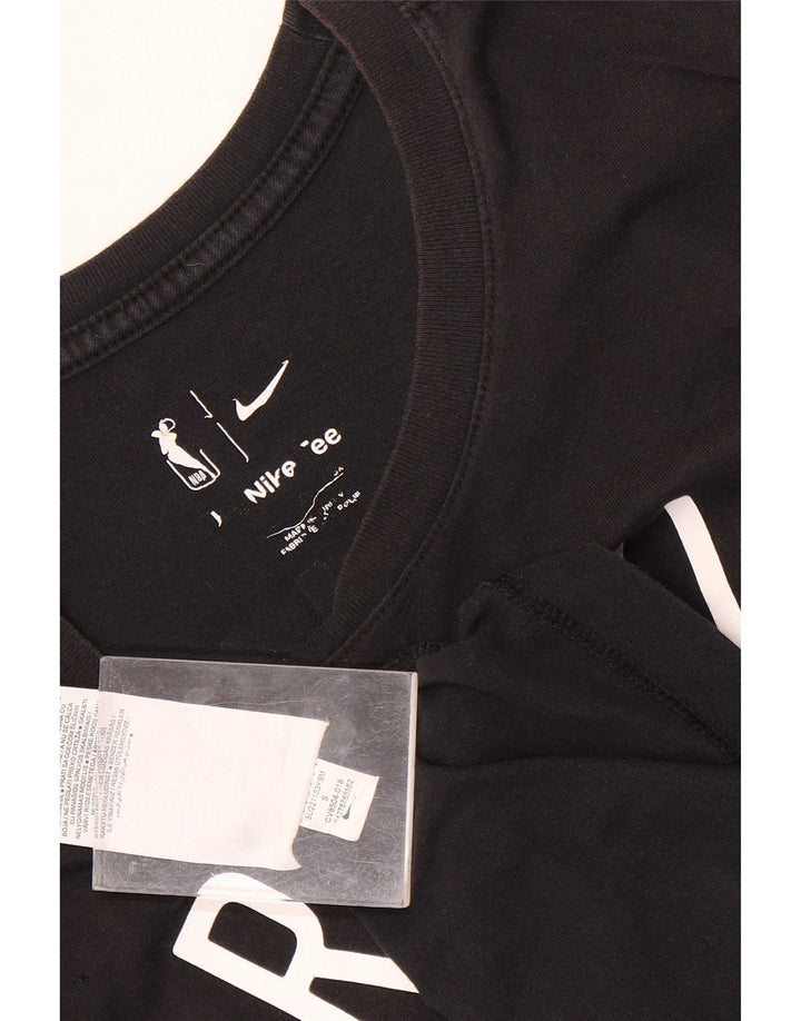 T-shirt grafica da uomo Nike Brooklyn Top piccola in cotone nero