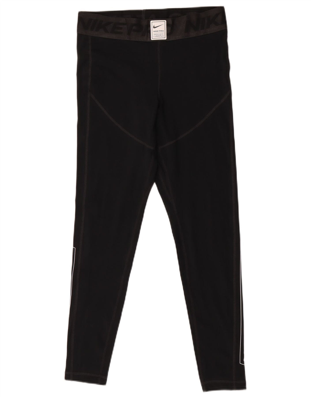 Leggings grafici da donna Nike UK 14 poliestere nero medio