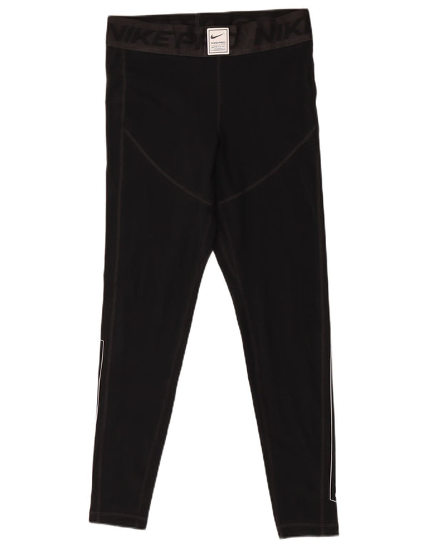 Leggings grafici da donna Nike UK 14 poliestere nero medio