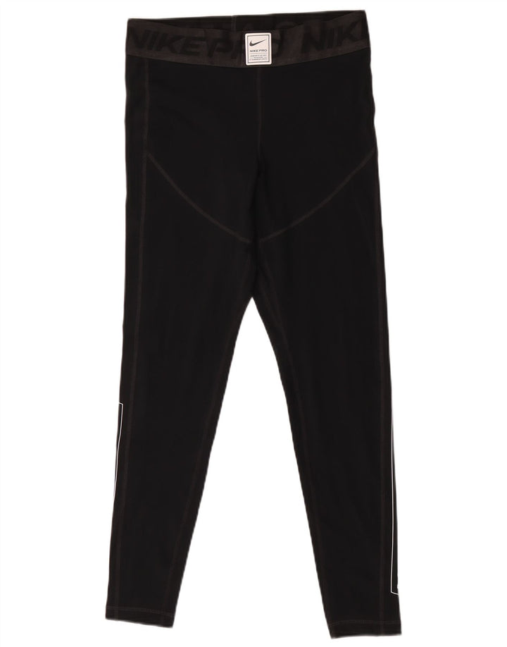 Leggings grafici da donna Nike UK 14 poliestere nero medio