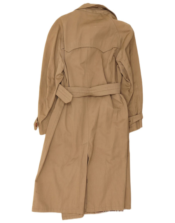 Trench vintage da donna UK 14 beige medio