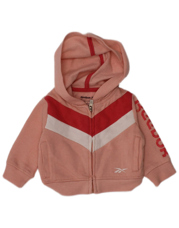 Tuta intera Reebok per bambina con grafica 3-6 mesi, colore rosa color block