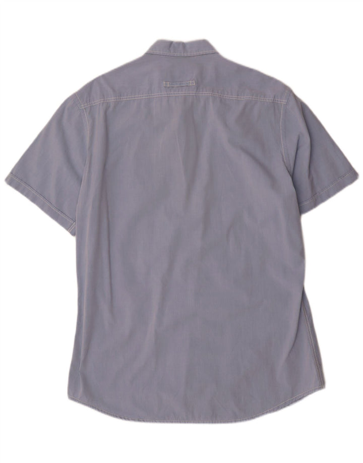 Camicia aderente a maniche corte da uomo Camel Active grande blu
