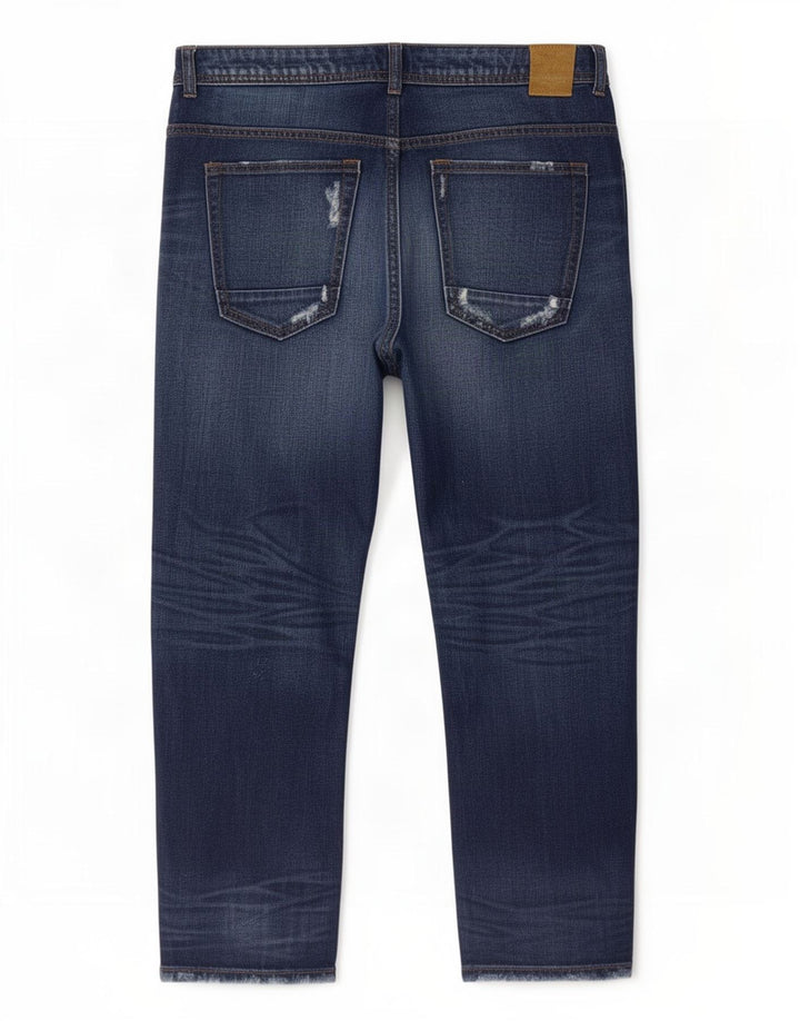 Jeans corti effetto invecchiato Zara da donna EU 40 medio W30 L26 blu