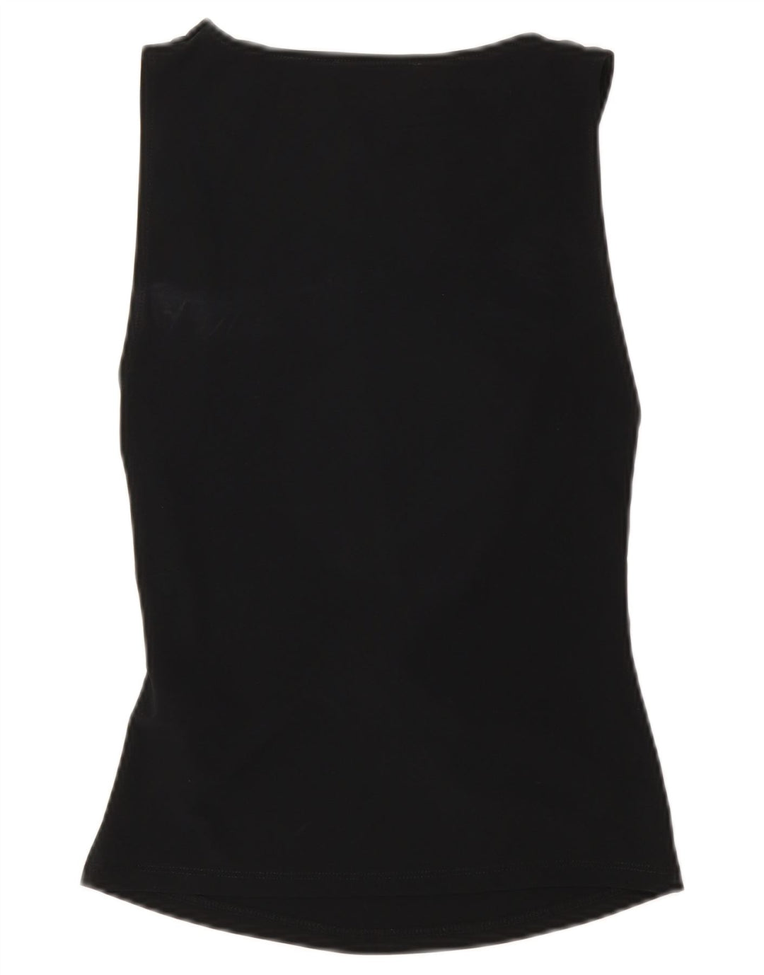Top in camicetta senza maniche da donna Zara UK 12 poliestere nero medio