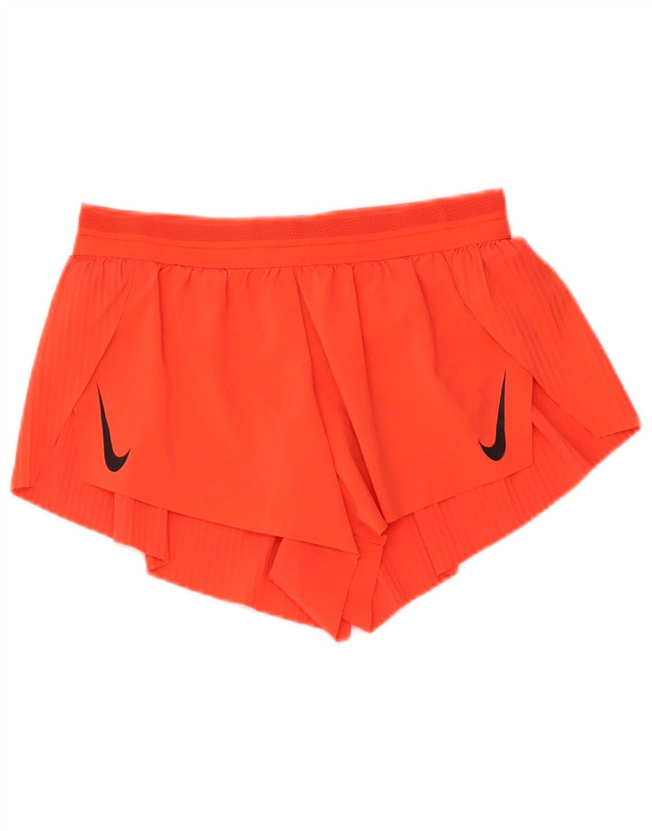 Pantaloncini sportivi Nike Dri Fit da donna UK 10 piccoli arancioni