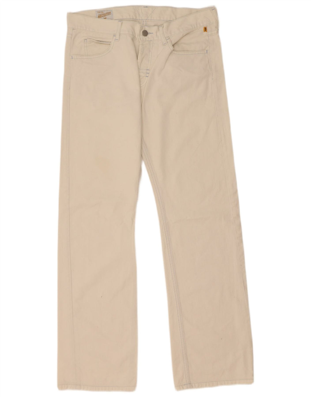 Jeans dritti da uomo Meltin' Pot W32 L33 bianchi