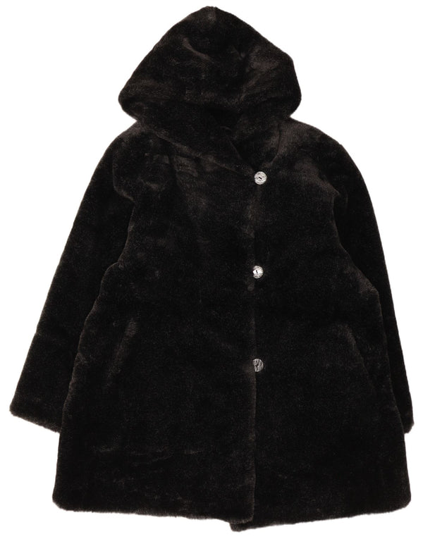 Giacca da donna in pelliccia sintetica con cappuccio Canda IT 48 XL acrilico nero