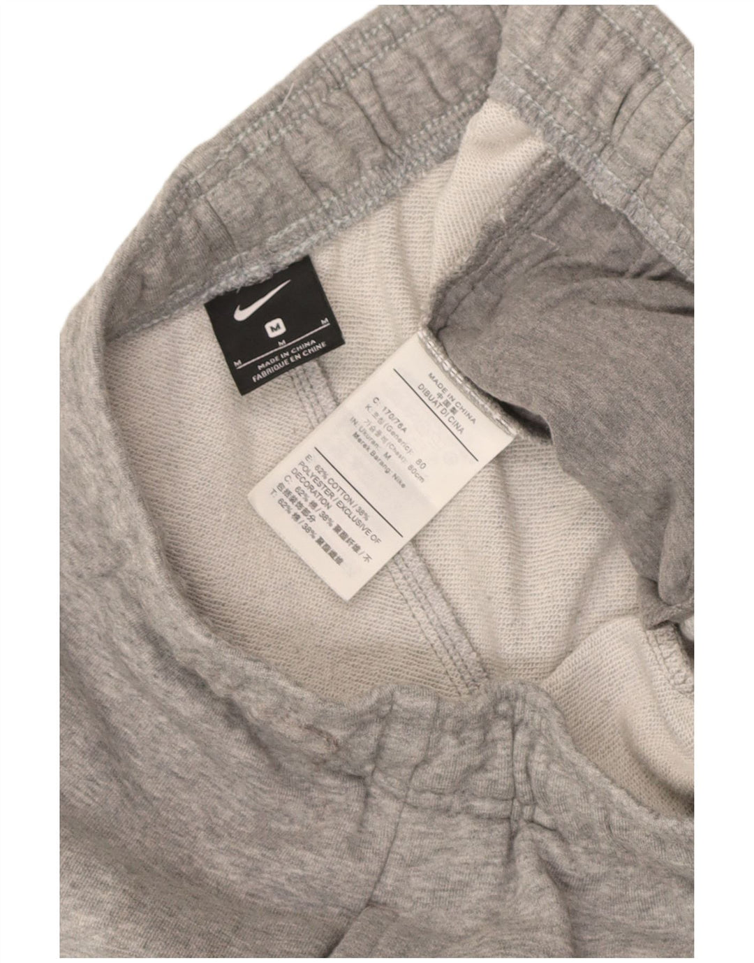 Pantaloni da tuta da uomo Nike Joggers in cotone color block grigio medio