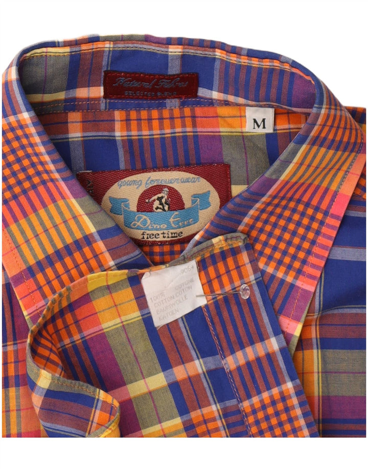 Camicia Uomo Manica Corta Dino Erre Cotone Medio Check Multicolore