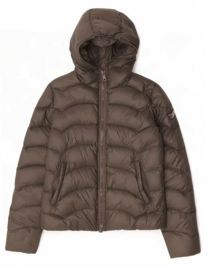 Giacca imbottita con cappuccio da donna Gas UK 12 Grigio medio