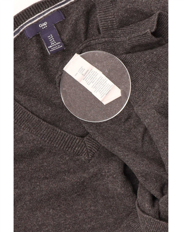 Maglione Gap da uomo con scollo a V piccolo grigio