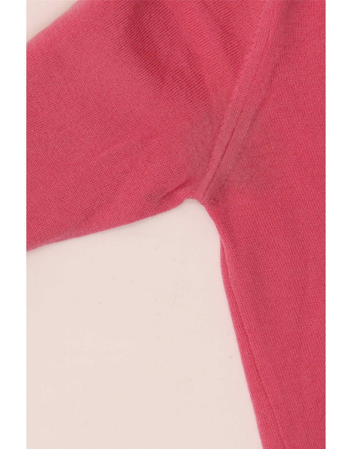 Maglione maglione con scollo a V da donna Fred Perry UK 12 Rosa medio