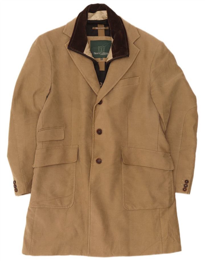 Cappotto da uomo vestibilità regolare Henry Cottons IT 50 grande beige classico