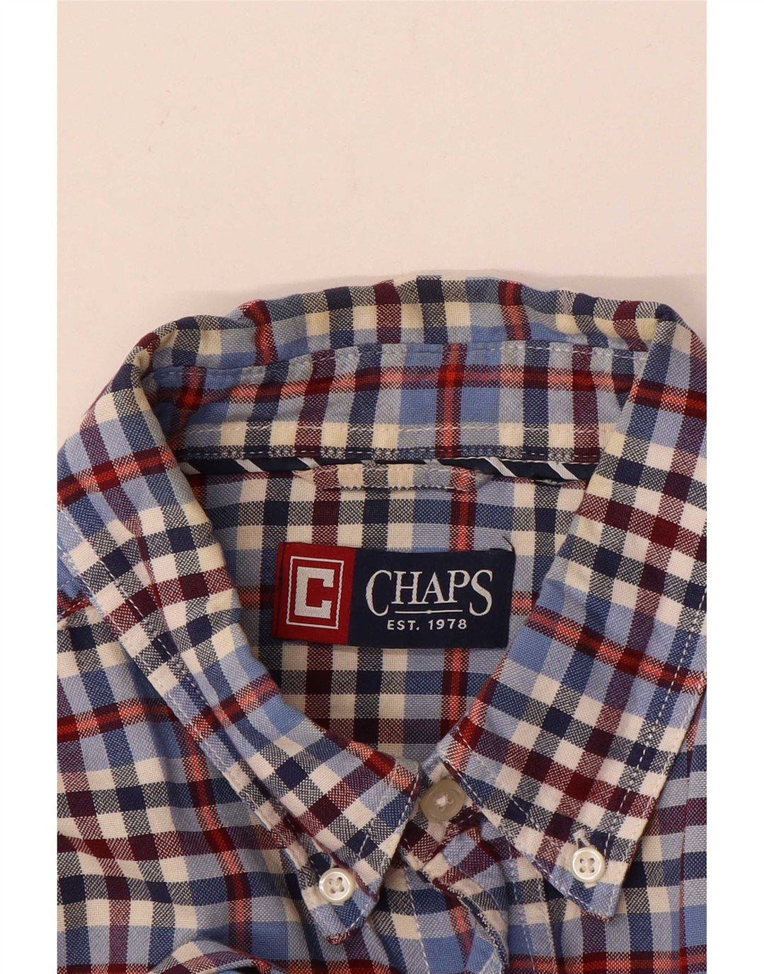 Camicia da uomo Chaps grande a quadretti multicolore