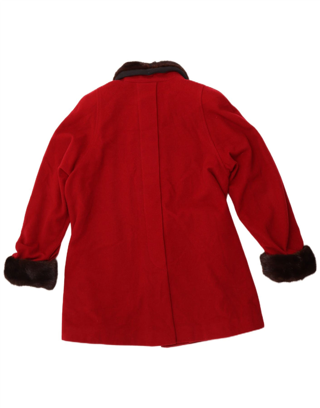 Soprabito da donna SILVIA IT 44 Lana color block rosso medio