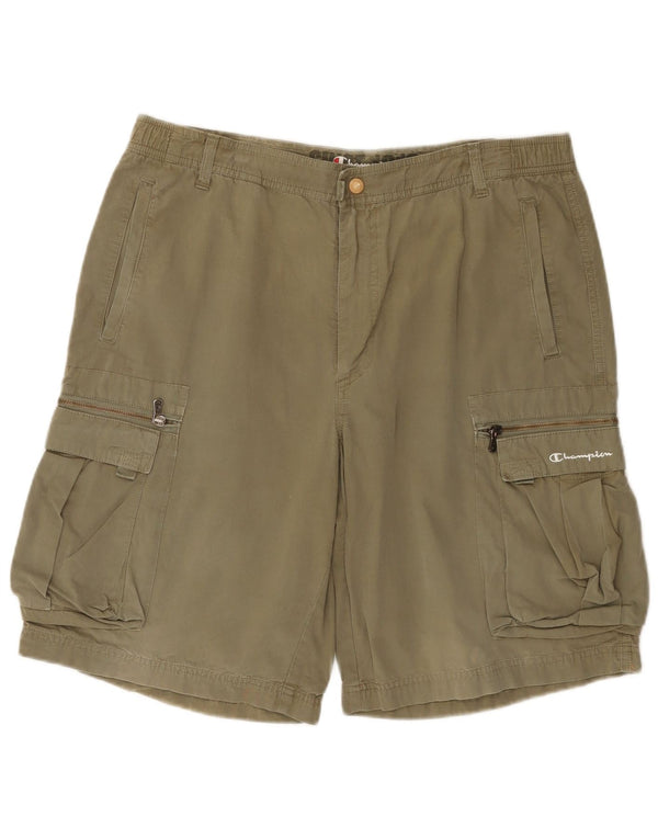 CHAMPION Mens Cargo Shorts XL W38  Khaki Cotton