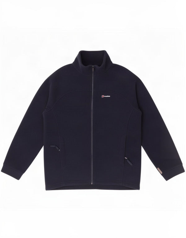 Giacca in pile da donna Berghaus UK 14 grande poliestere blu navy