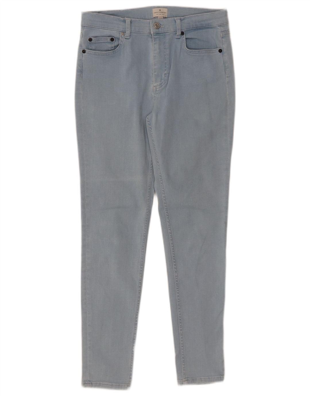 FRENCH CONNECTION Jeans slim da donna UK 12 Medio W30 L28 Cotone blu