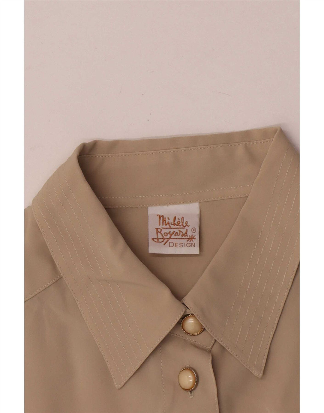 Camicetta camicia oversize da donna Michele Boyard IT 42 Poliestere kaki medio