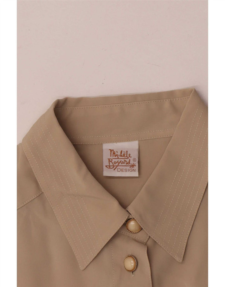 Camicetta camicia oversize da donna Michele Boyard IT 42 Poliestere kaki medio